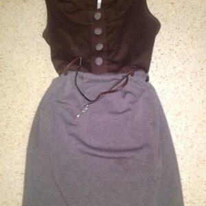 Brown ladies dress
